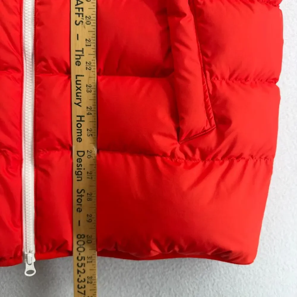 NIKE Vest Mens XL NSW Windrunner Duck Down Fill Puffer Insulated Full Zip Red